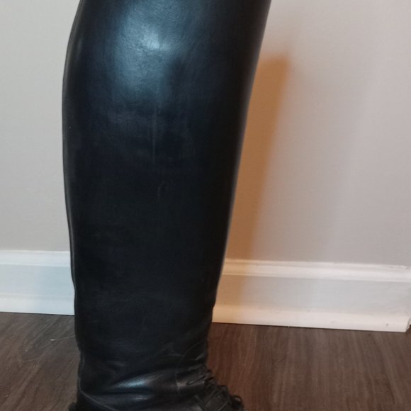 E. Vogel custom black leather field boots ladies size 7 - Picture 9 of 11